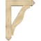 Ekena Millwork Funston Arts and Crafts Rough Sawn Bracket w/ Offset Brace, Douglas Fir, 8"W x 32"D x 44"H BKT0806X32X44FST03RDF - alternate 2